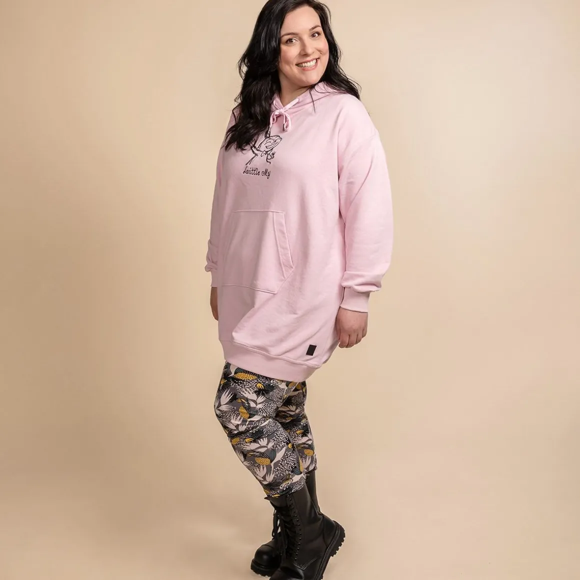 Elise-Leggingsit Nuppu Harmaa