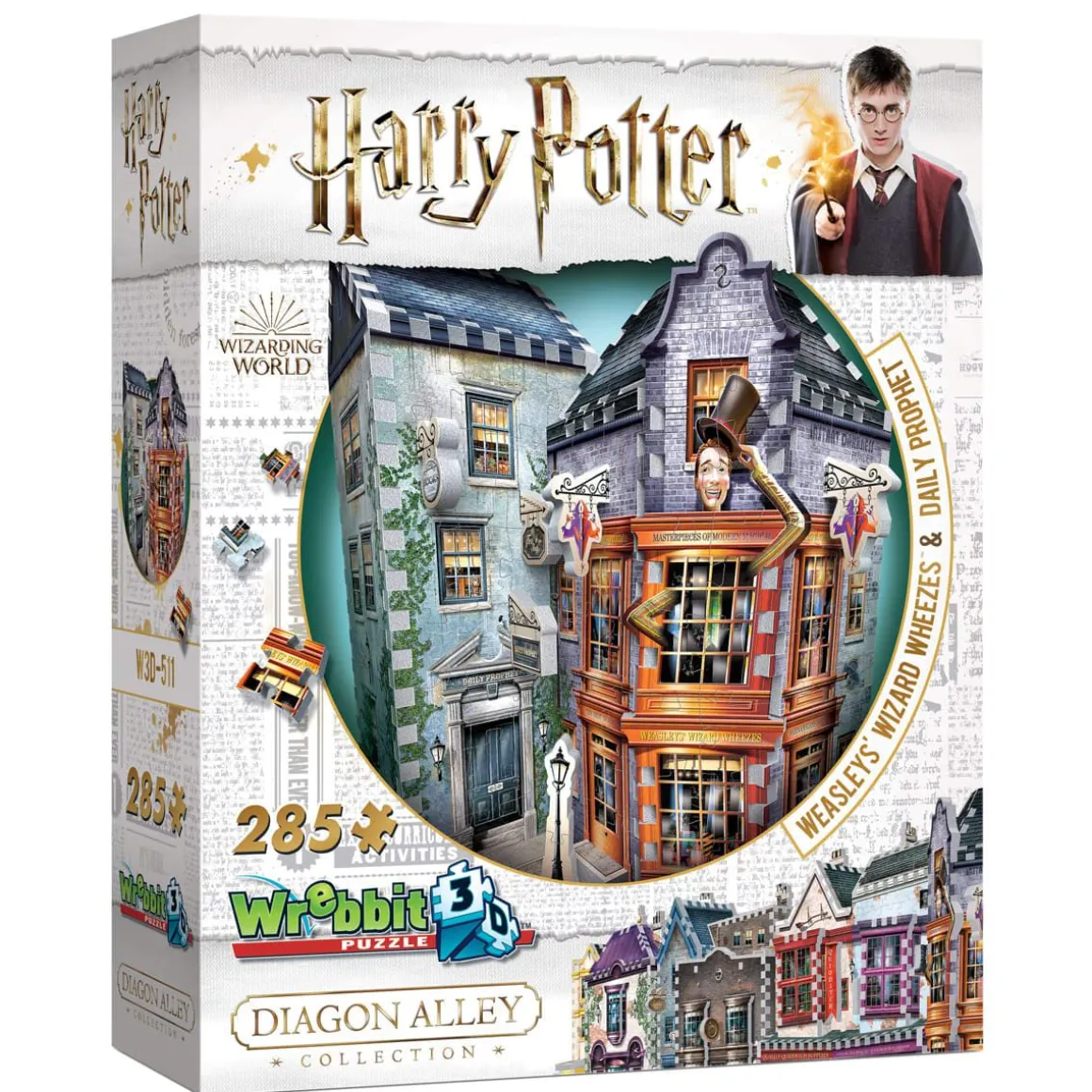 Harry Potter Weasleyn Welhowitsit Ja Paivan Profeetta 3D-Palapeli