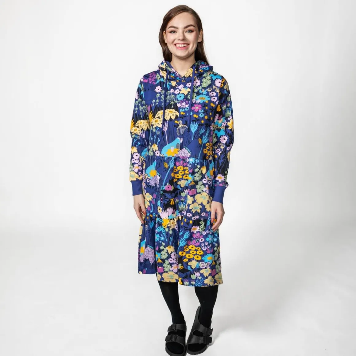 Kerttu-Hupparimekko Leinikki Tummansininen