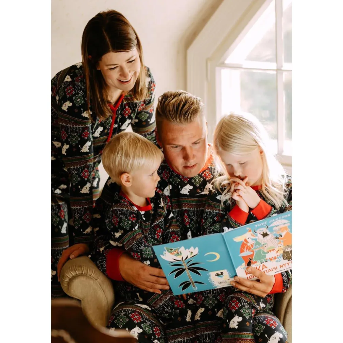 Ornamentit-Pyjama Miesten Malli Tummansininen