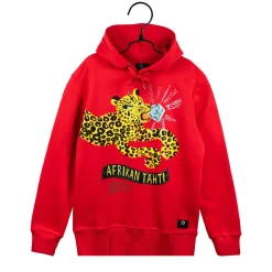 Pantteri-Huppari Unisex Punainen