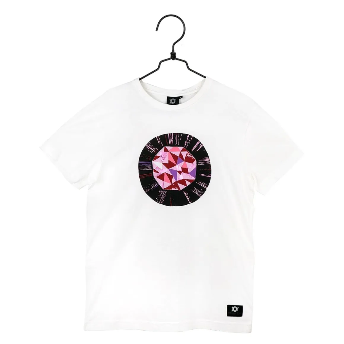 Pelimerkki-T-Paita Unisex Luonnonvalkoinen