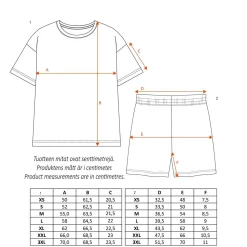 Pikku Myy -Shortsipyjama Naisten Musta