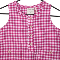 Ruutu-Leikkipuku Pinkki