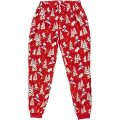 Talviyo-Pyjama Naisten Tummanpunainen
