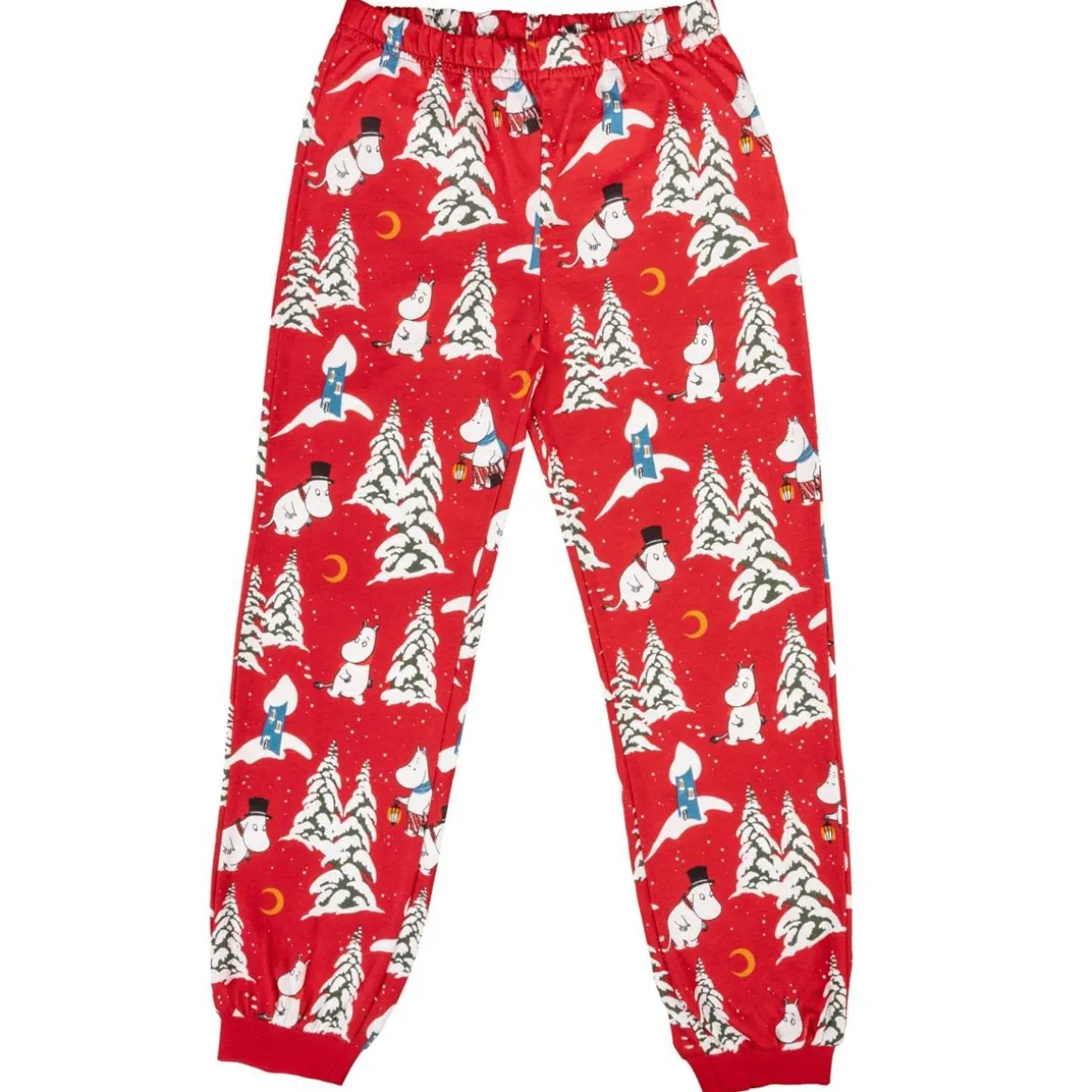 Talviyo-Pyjama Tummanpunainen