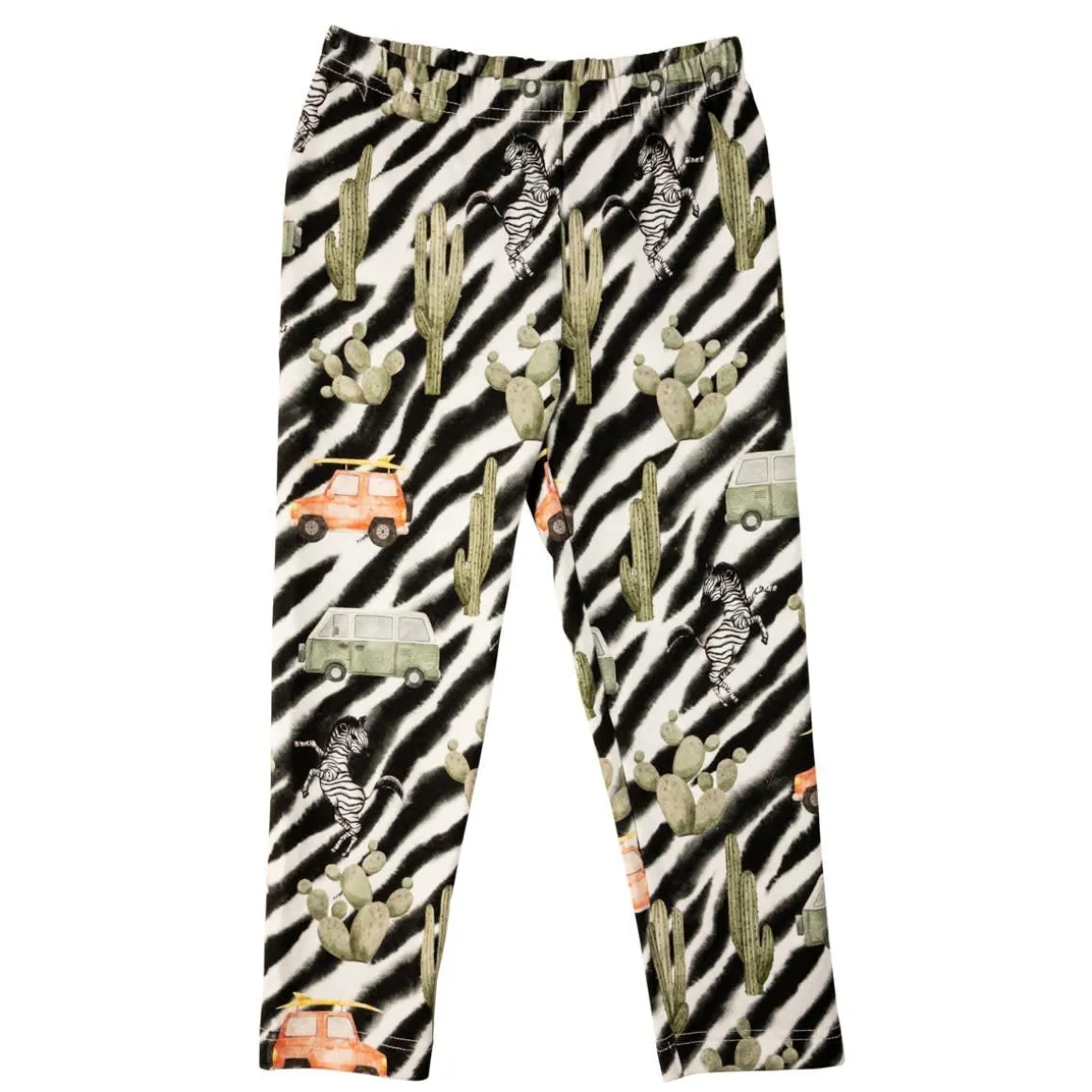 Zepra-Leggingsit Mustavalkoinen
